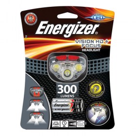 Energizer Vision HD+ 300 Lumens с режим за нощно виждане, дигитален фокус и мемори бутон за желана настройка 300 лумена и осветяемост до 85 метра